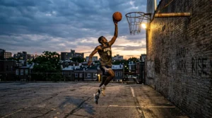 a metaphor for a basketball