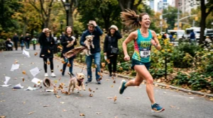 metaphor for a fast runner