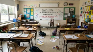 metaphor for an empty classroom