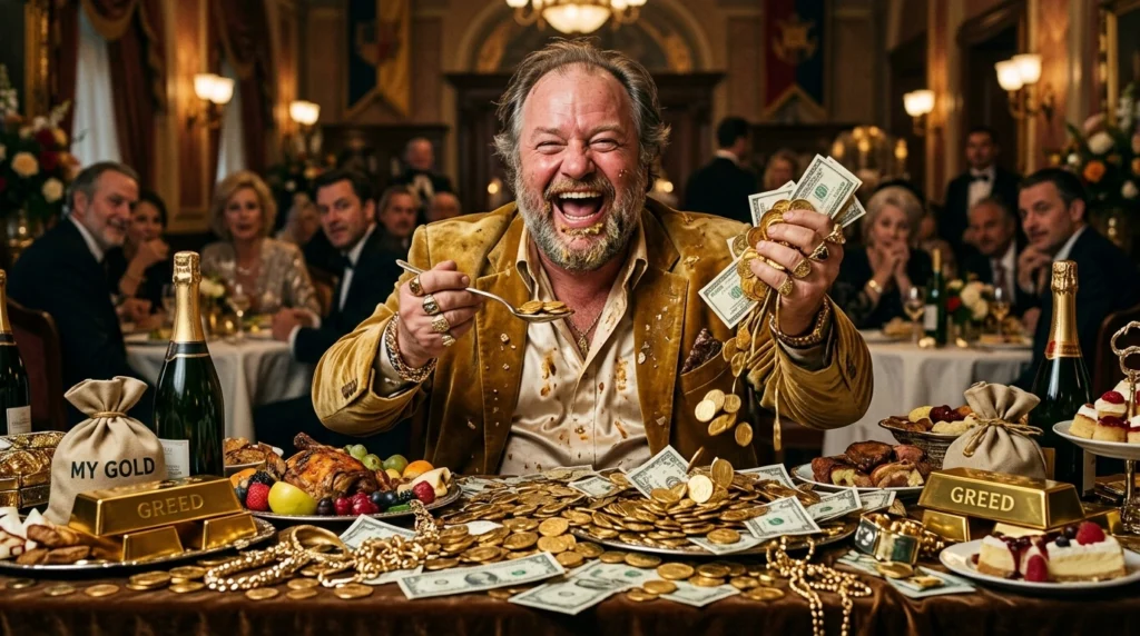 metaphor for greedy