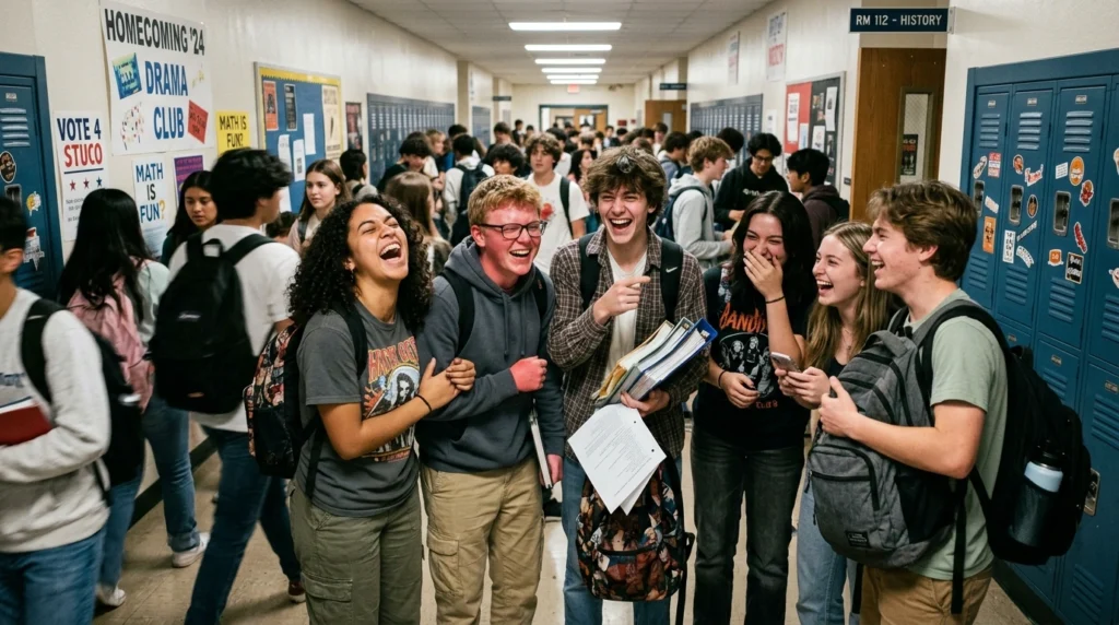 metaphor for high school