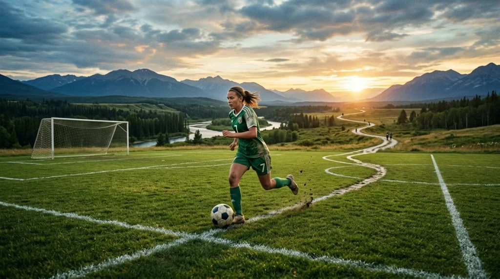 metaphor for soccer field